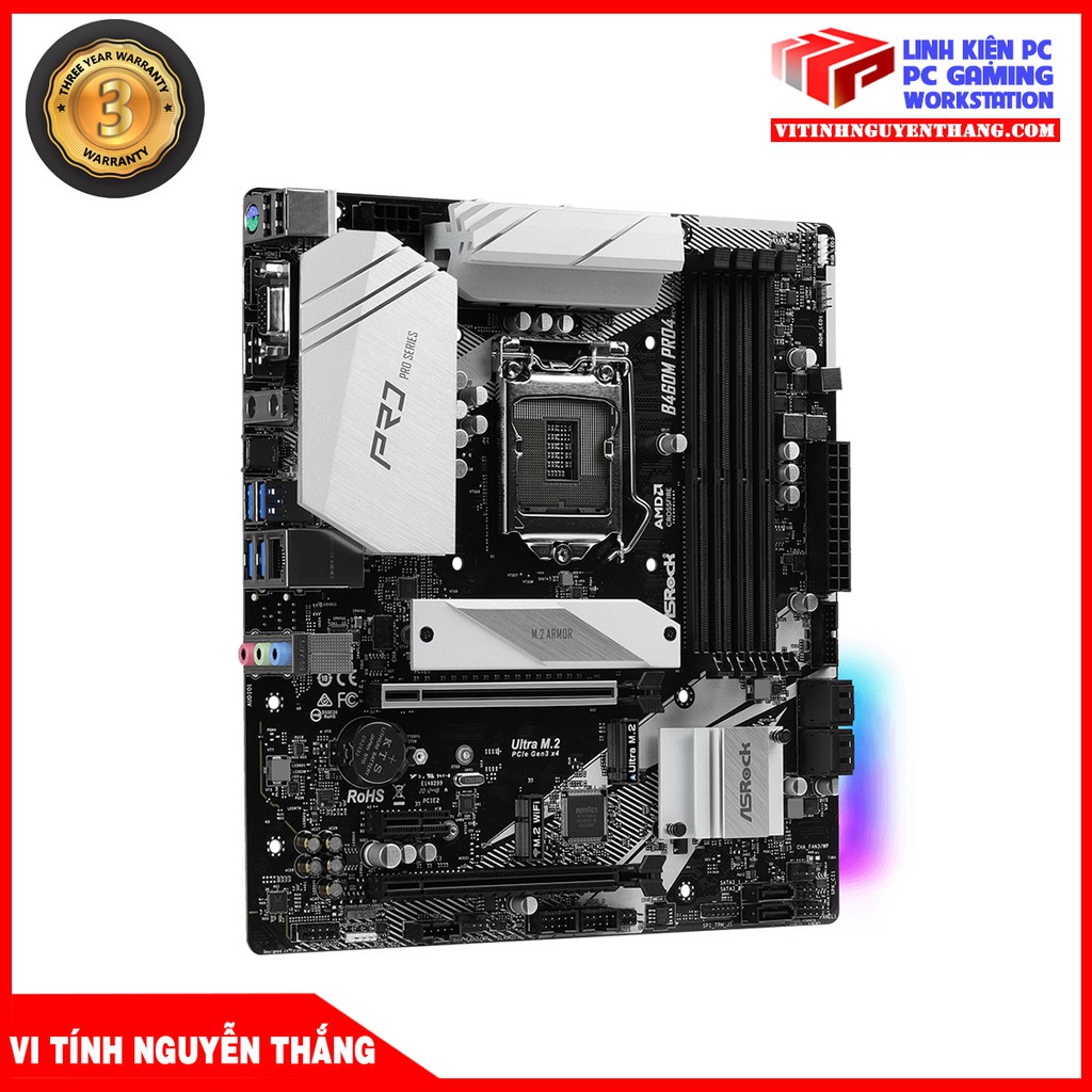 MAINBOARD - Bo Mạch Chủ ASROCK B460M PRO 4 (B460M PRO4)