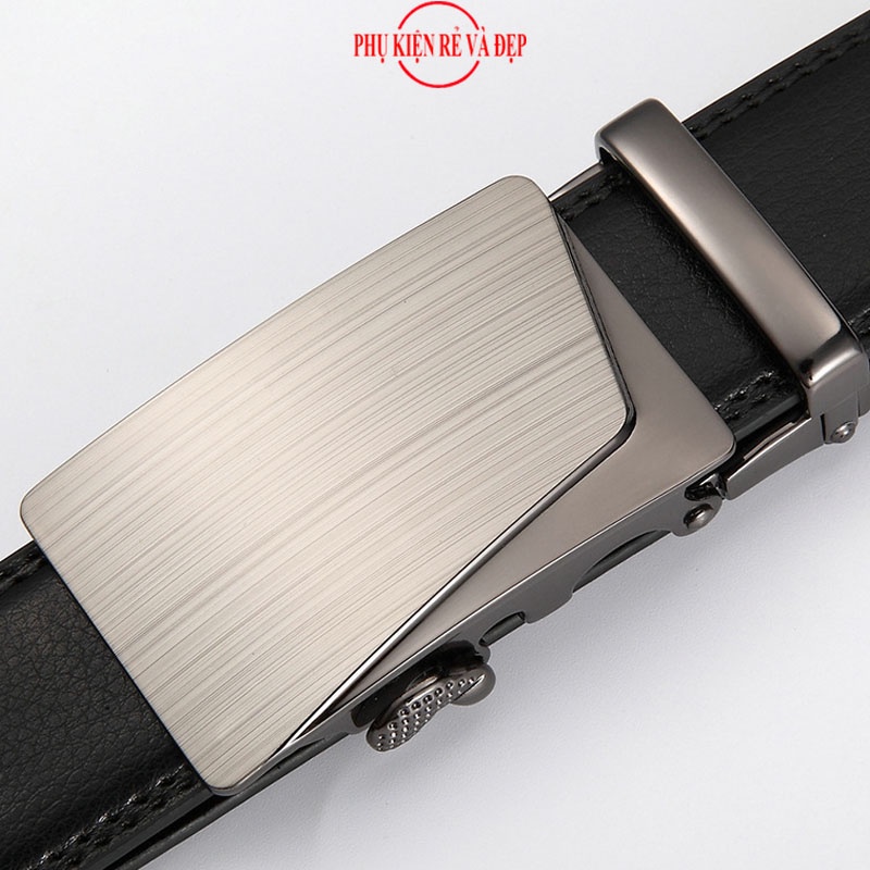 Thắt Lưng Dây Nịt Nam 100% Da Bò Khóa Tự Động Dây Da Thắt Lưng Thắt Lưng Nam Thiết Kế Nam Dây