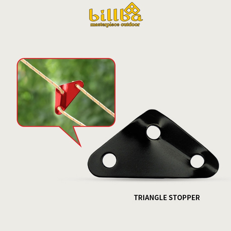 Khóa căng dây dựng lều cắm trại hình tam giác bằng hợp kim nhôm chống gió giật (BB5514)- Billba outdoors