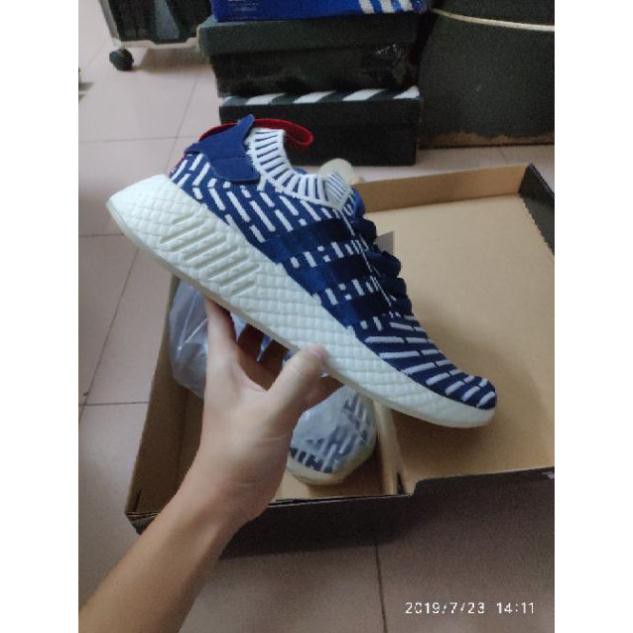 [GIÀY THỂ THAO] Adidas nmd R2 PK (white/blue)