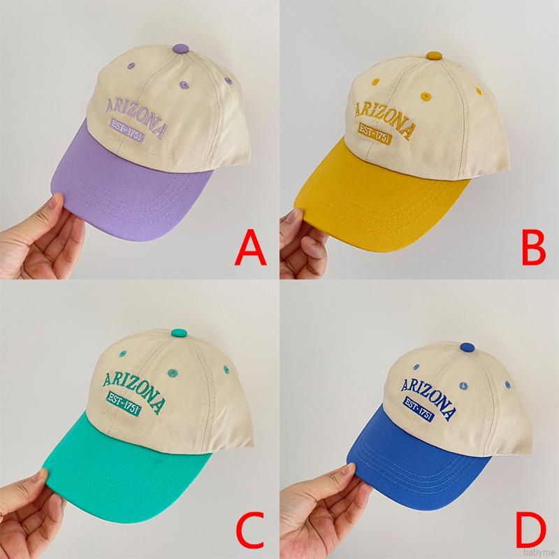 Mũ lưỡi trai thêu chữ nhiều màu hợp thời trang cho trẻ nhỏ