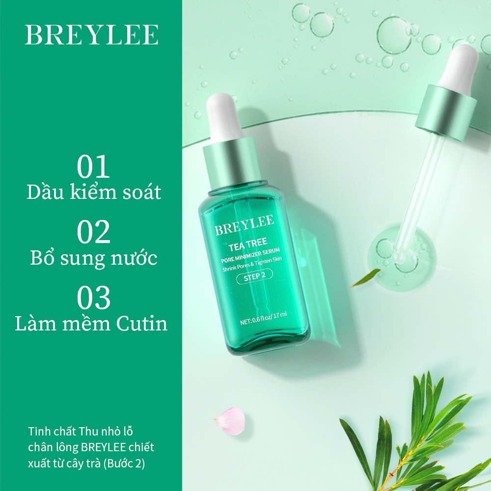 Serum Thu Nhỏ Lỗ Chân Lông BREYLEE Dưỡng Ẩm Căng Da Kiềm Dầu 17ml