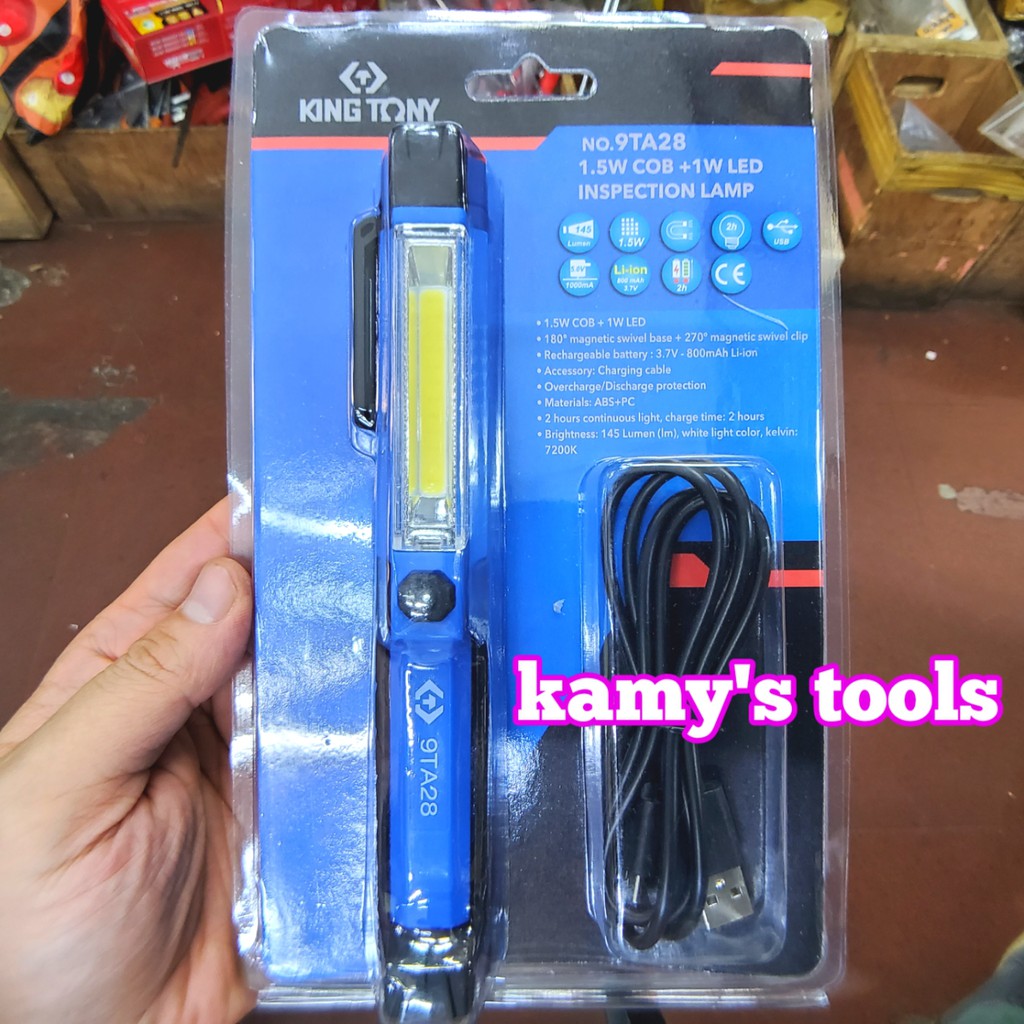 Đèn led sạc Kingtony 9TA28 dài 180mm