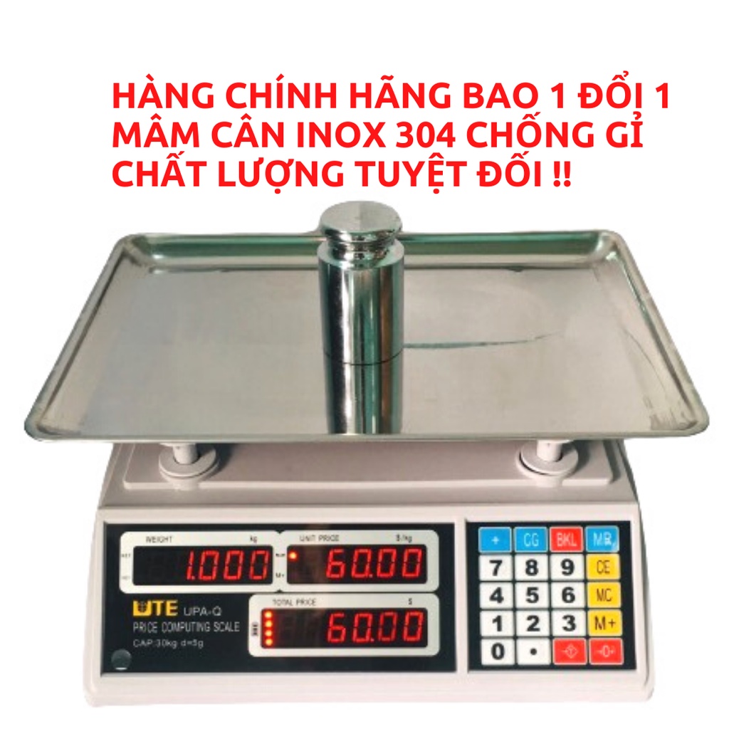 Cân Điện Tử Tính Tiền UPA-Q 30kg/5g. Sỉ 699k