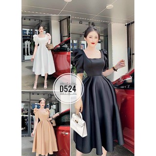 Bigsize Đầm cổ vuông D524