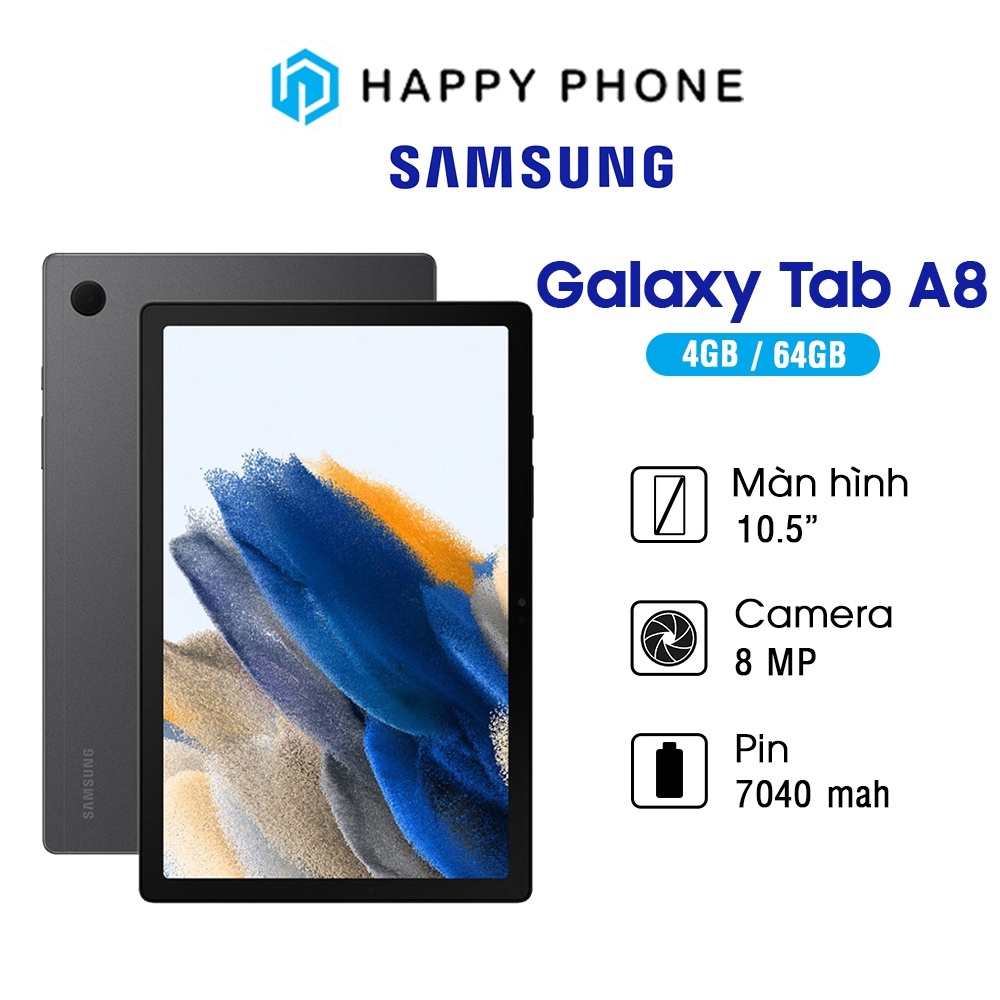 Máy Tính Bảng Samsung Galaxy Tab A8 2022 - Hàng Chính Hãng, Mới 100%, Nguyên seal