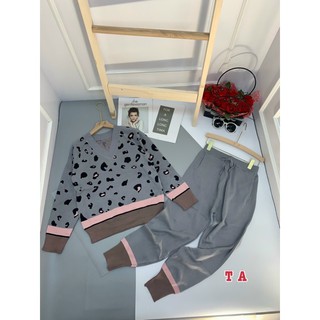 Set bộ len beo cổ v