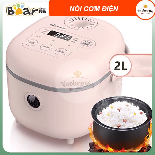 Nồi Cơm Điện Dung Tích 2L Bear, hàng nội địa Trung- Bảo hàng 12 tháng