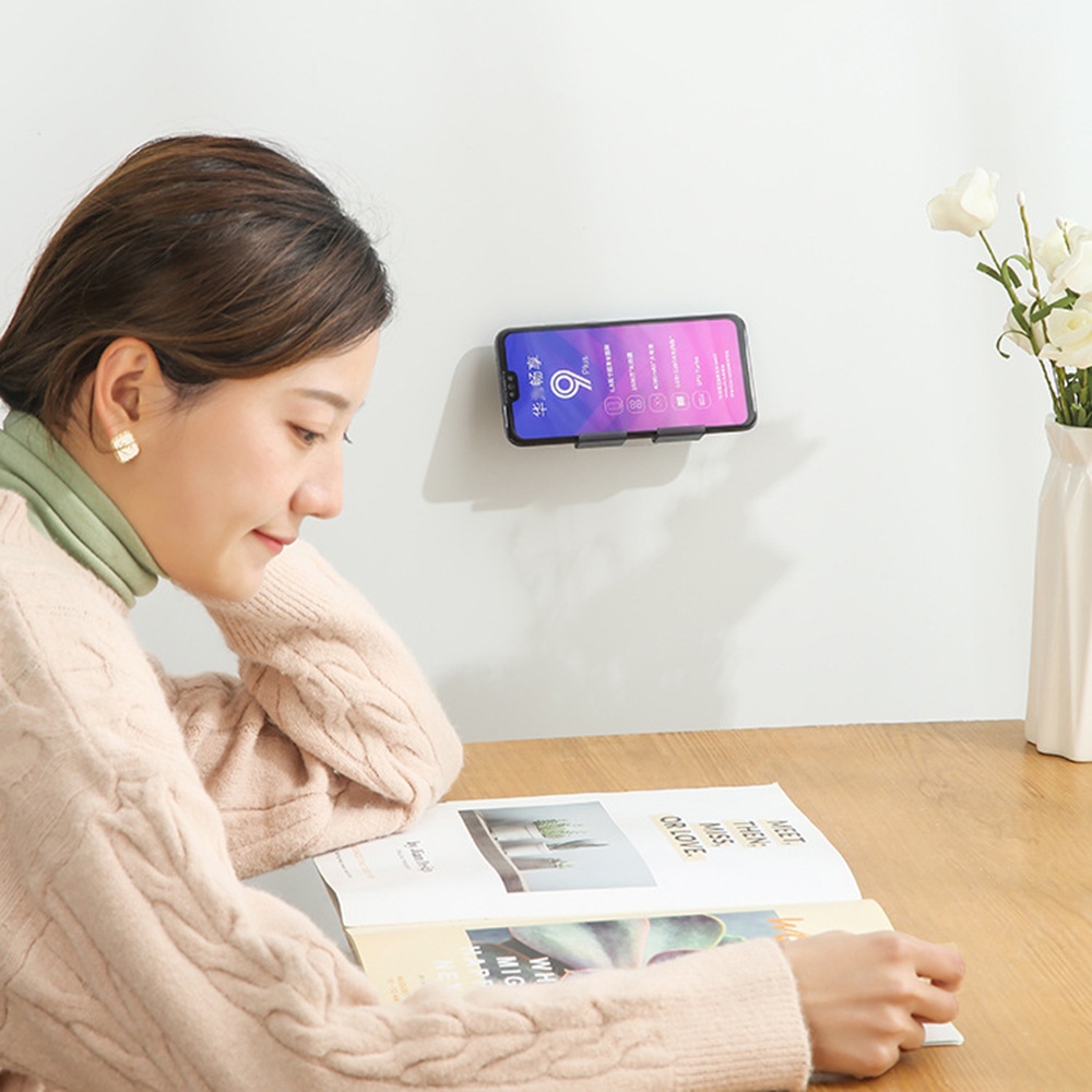 ☆☆☆Giá Đỡ Điện Thoại Gắn Tường Không Đục Lỗ Tiện Dụng Khi Sạc Điện Thoại