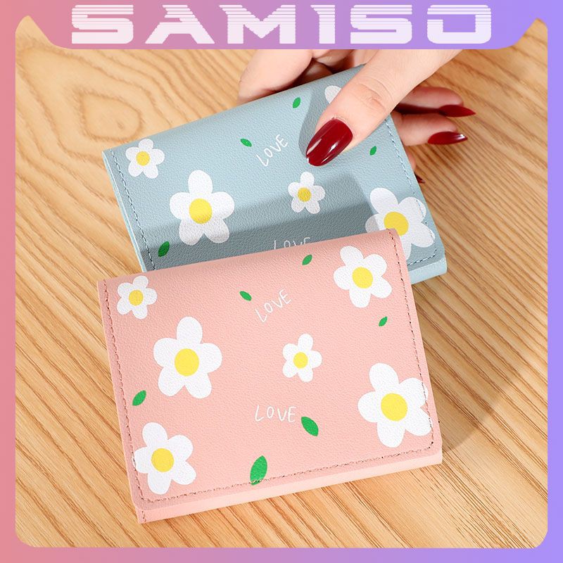 Ví nữ ngắn đẹp cầm tay mini nhỏ gọn bỏ túi nhiều ngăn dễ thương NG32