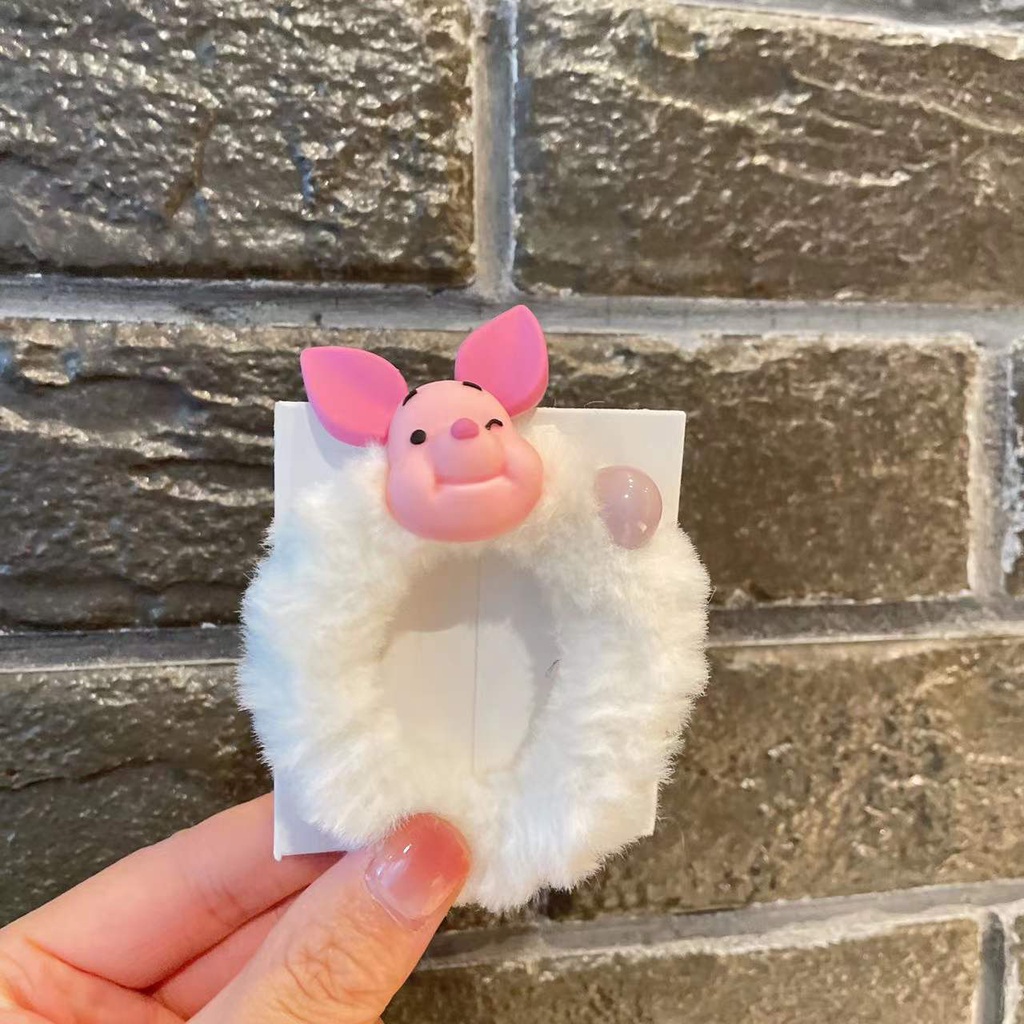 Tender afternoons Dây buộc tóc hình gấu nhồi bông dễ thương thời trang cho nữ