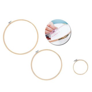 Khung thêu tre / nhựa - khung gỗ mini làm móc khóa