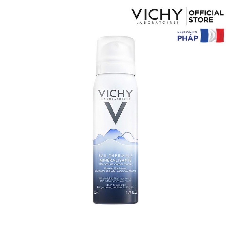 Bộ chăm sóc da phục hồi chuyên sâu Vichy (xịt khoáng Vichy, khoáng cô đặc mineral 89)
