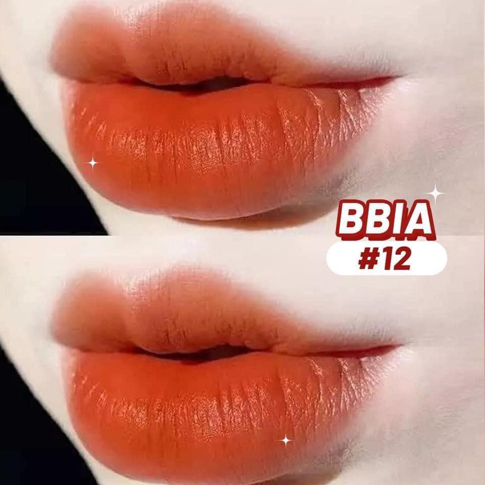 Son Kem Lì BBIA Last Velvet Lip Tint 12 - Cam Cháy