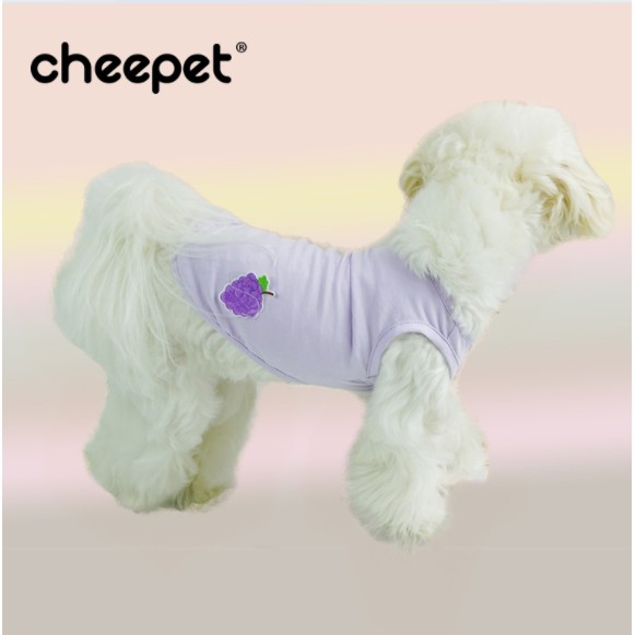 Cheepet Áo ba lỗ điểm hoa quả cho chó mèo