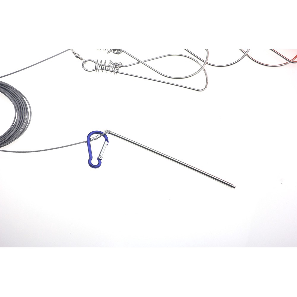 Cuộn Dây Câu Cá 5 Móc Bằng Thép Không Gỉ 6m