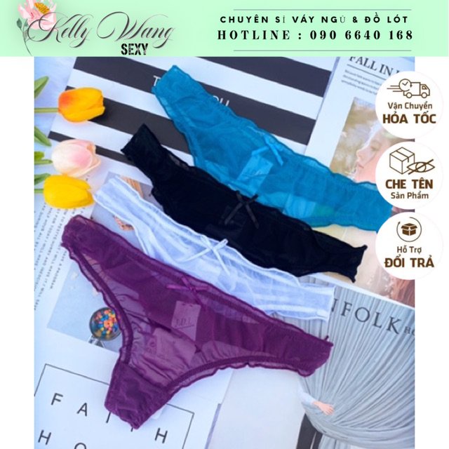 QUẦN LÓT REN SEXY LƯỚI đính hạt cao cấp - QUẦN CHÍP REN SEXY - CHÍP LỌTKHE- KellyWang