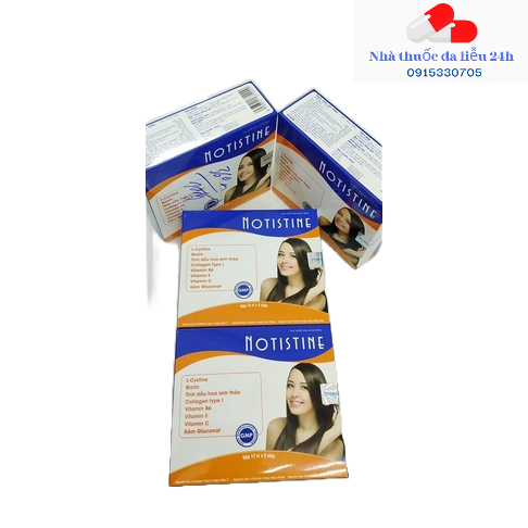 VIÊN UỐNG NOTISTINE - VIÊN UỐNG ĐẸP DA, ĐẸP TÓC, CHỐNG LÃO HÓA HỘP 60 VIÊN - Dalieu24h