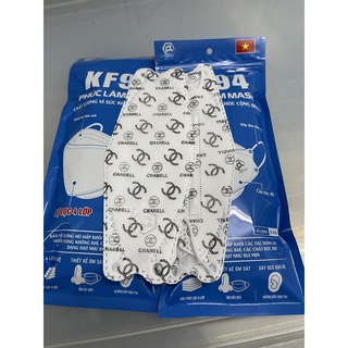 Khẩu trang loại kf94 hoạ tiết thương hiệu dành cho người lớn