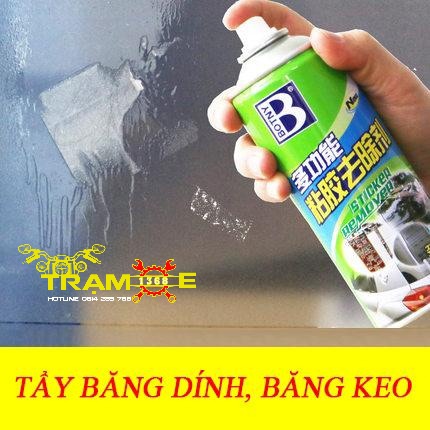 CHAI XỊT TẨY BĂNG KEO, BĂNG DÍNH BOTNY 450ml TIỆN LỢI SỬ DỤNG TRÊN Ô TÔ XE MÁY VÀ NHIỀU BỀ MẶT KHÁC