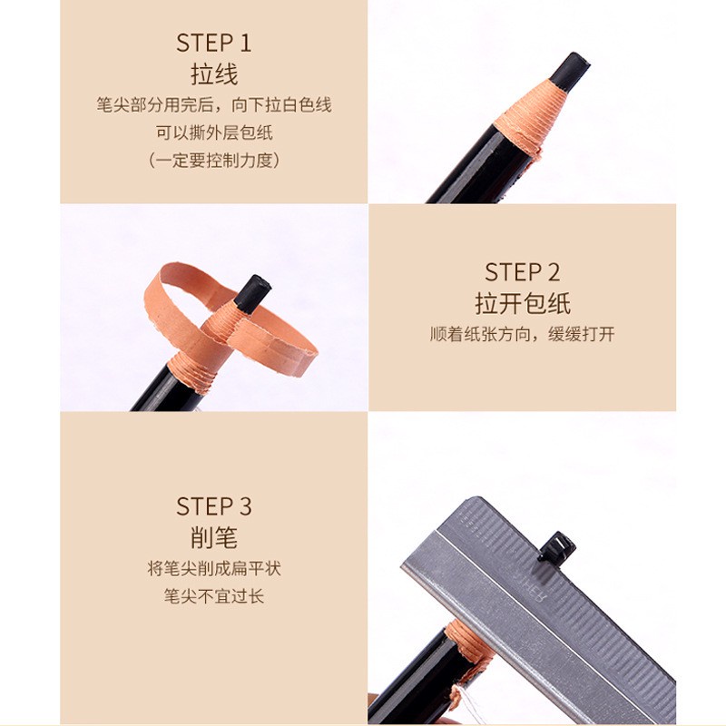 Chì Xé Kẻ Lông Mày, Kẻ Chân Mày Cao Cấp 5 Màu Coloured Soft Cosmetic