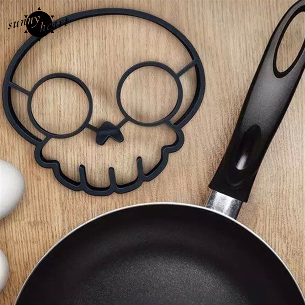 Khuôn Chiên Trứng Hình Con Cú / Cú / Đầu Lâu Bằng Silicone