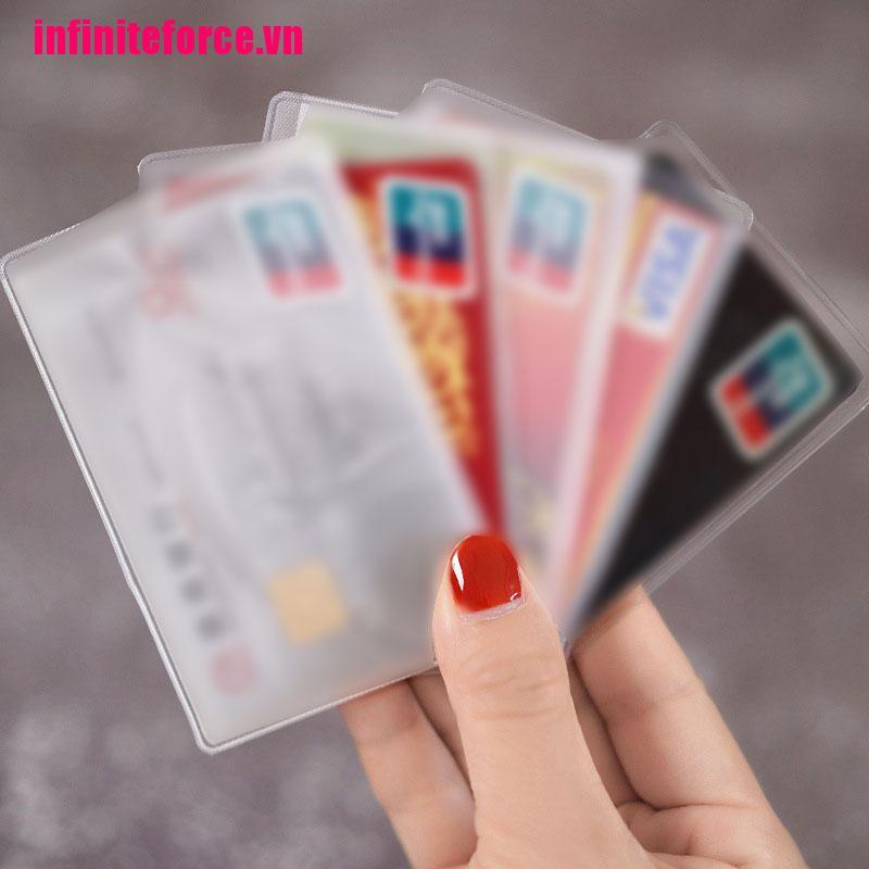 Bộ 10 Thẻ Nhựa PVC Trong Suốt Chống Thấm Nước