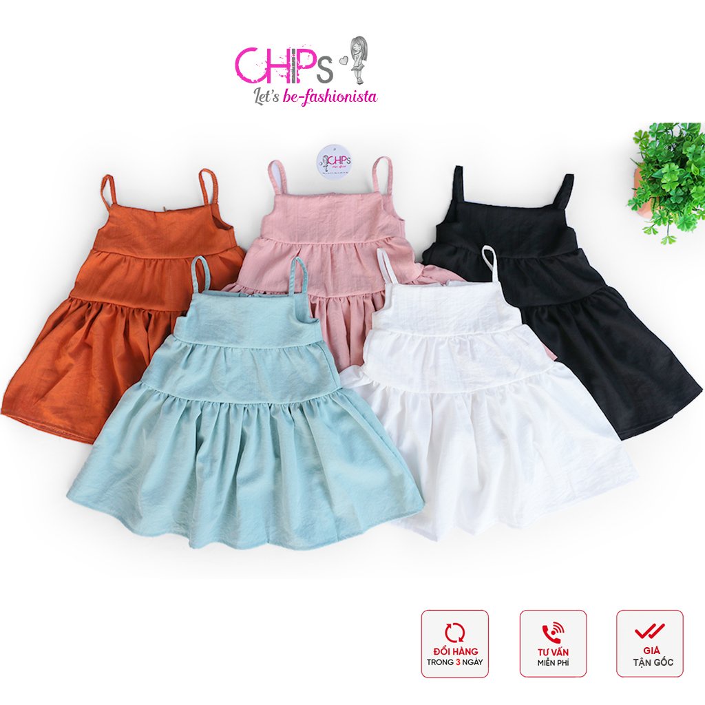 Váy babydoll Mùa Hè Cho Bé Gái Phong Cách Sang Chảnh