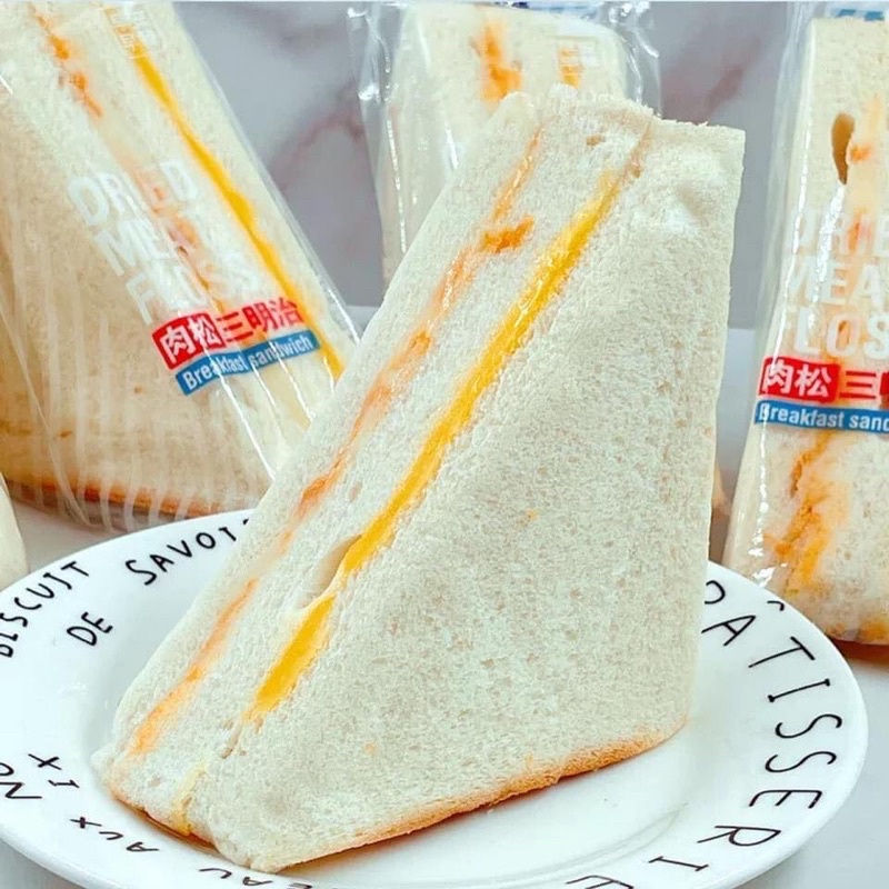 Bánh Sandwich Tam Giác Chà Bông Phomai Lẻ 1 Cái