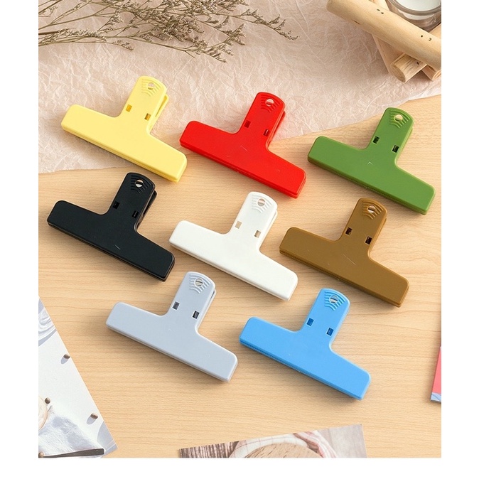 Kẹp Giấy Note Gắn Nam Châm 8 Màu Đơn Sắc Đa Dạng Tiện Lợi