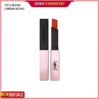 SON YSL SLIM GLOW MATTE LIMITED MÀU ĐỎ CAM GẠCH 213