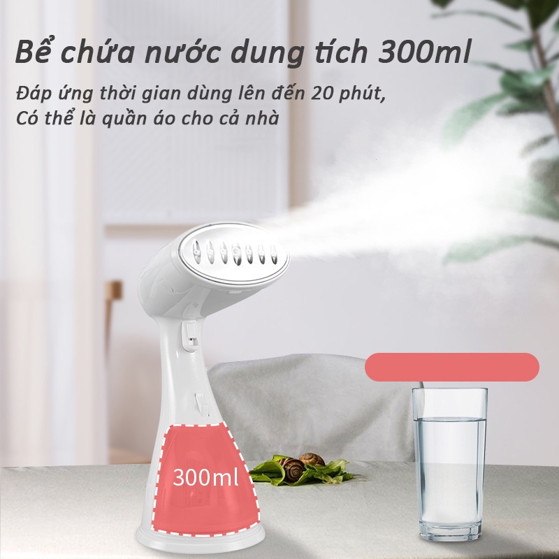 Bàn là hơi nước cầm tay 1500W mini cao cấp bảo hành 12 tháng HF003