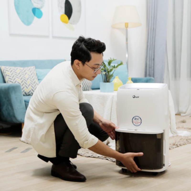 Máy hút ẩm không khí FujiE HM-918EC công suất hút ẩm 18L/ ngày - Có chức năng làm khô quần áo