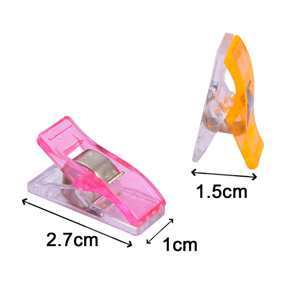 10 kẹp nhựa nhỏ tiện lợi nhiều màu lựa chọn