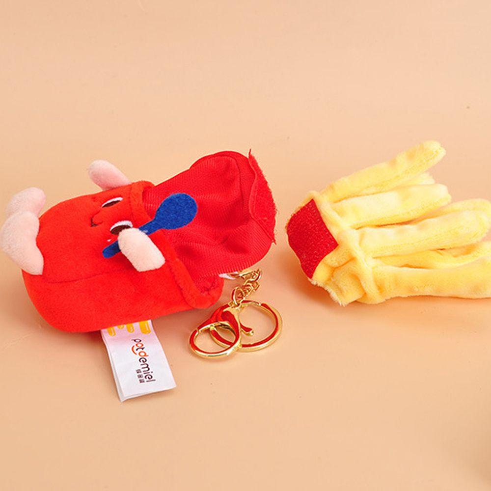 Móc Khóa Hình Bánh Mì Nhồi Bông REBUY1 Hamburger Dễ Thương