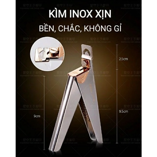 Kìm cắt móng giả inox siêu xịn 3 trong 1