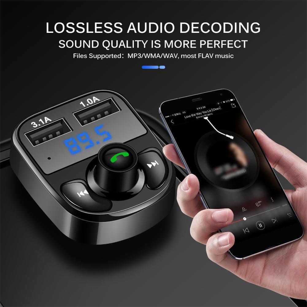 Tẩu sạc Mp3 I4H0 Bluetooth Usb 3.1a cho xe hơi