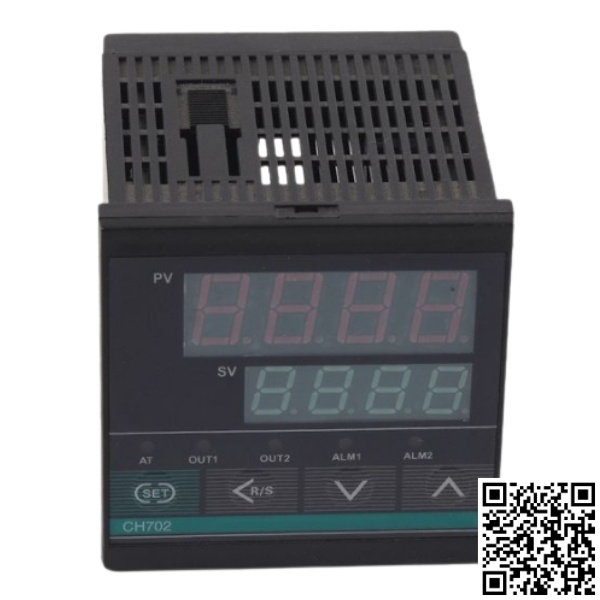 Đồng hồ nhiệt độ RKC-REX-CH702 out RELAY+SSR điện áp 80-240VAC kích thước 72x72 nhiệt độ 400°C, 1300°C
