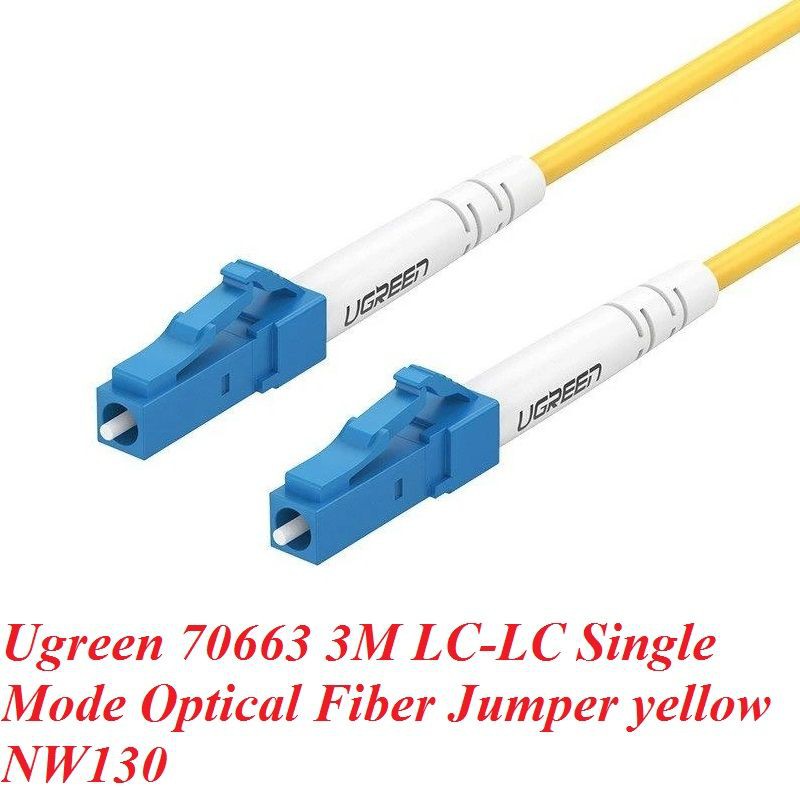 Ugreen 70663 3M LC-LC Single Mode cáp nhảy quang màu vàng NW130