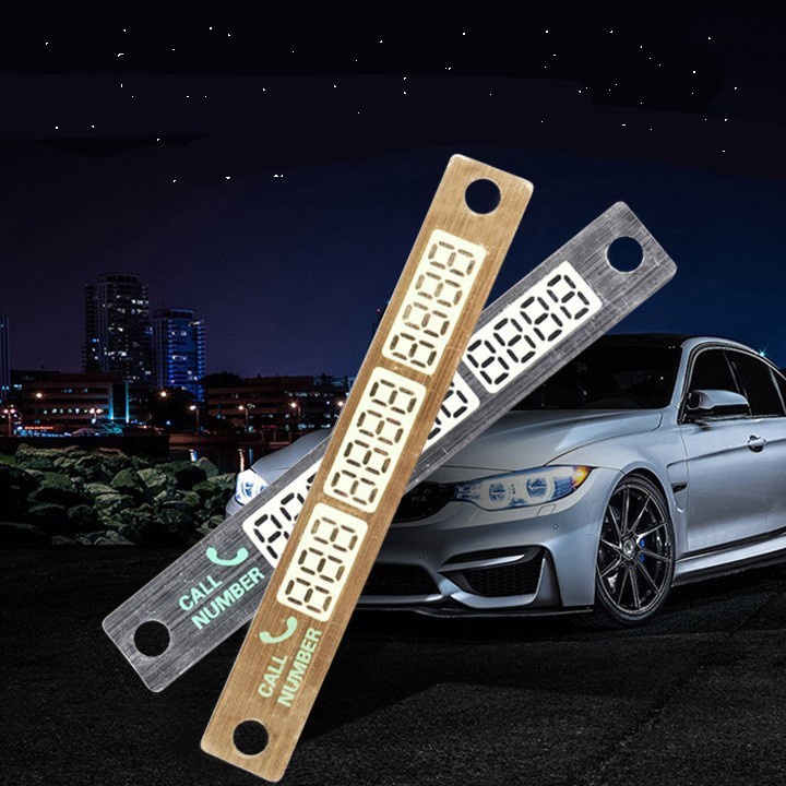 Bảng ghi số điện thoại hút kính trên ô tô