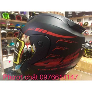 Nón 3/4 Bopa có kính cao cấp