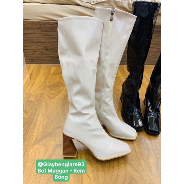 (XẢ LỖ NGHỈ TẾT) Bốt nữ LeMonn Boots 7 Phân cao cổ đùi da mềm khóa giữa độc lạ cá tính