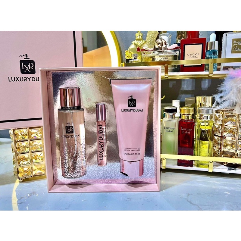 Set combo 3 món nước hoa, body mist, lition LUXURY  sang chảnh ngọt ngào cho các quý cô
