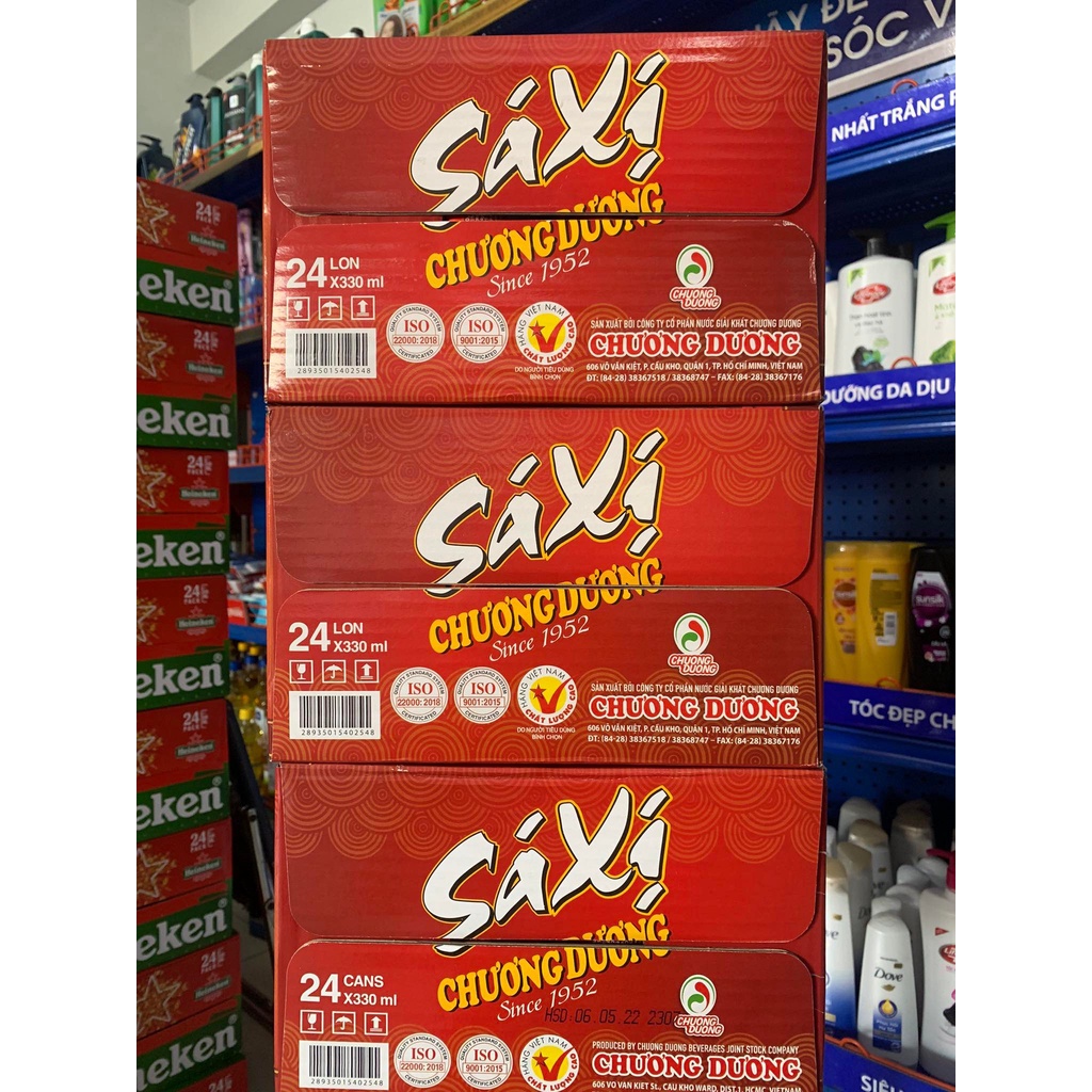 [HỎA TỐC] Thùng 24 lon Saxị Chương Dương 330ml , mẫu xuân