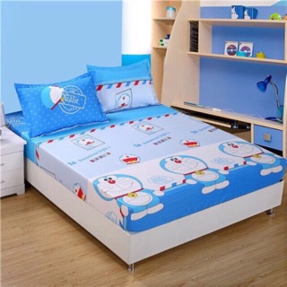 Bộ ga chun Đủ Kích Thước họa tiết Doremon Thư