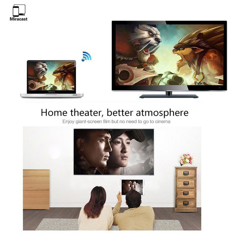 High Quality 1080P Miracast Chromecast 2 Digital HDMI Media Video Streamer 2nd