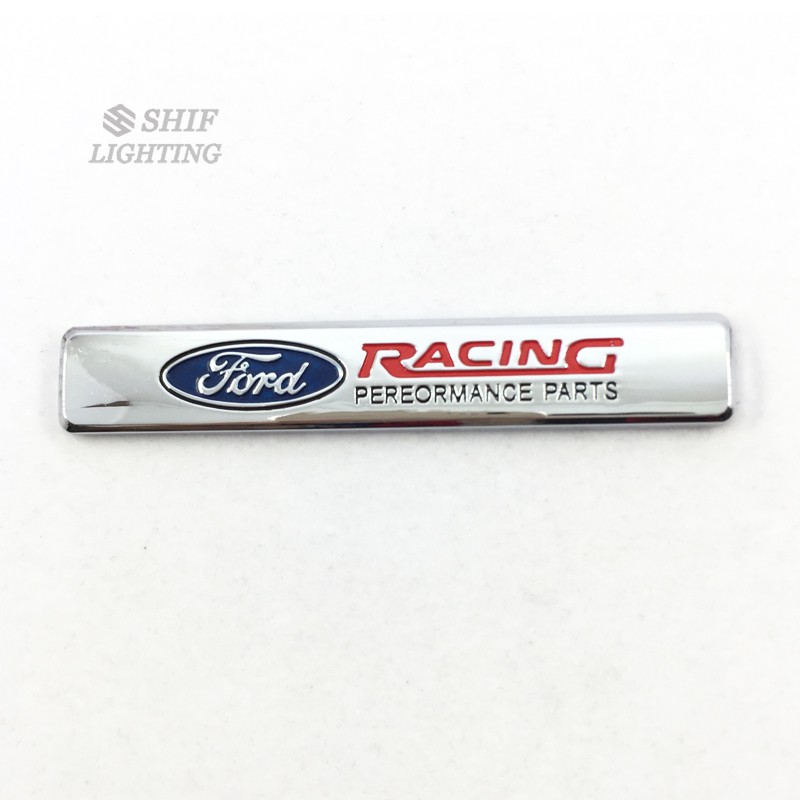 Logo kim loại hình chữ Ford Racing trang trí xe hơi chất lượng cao