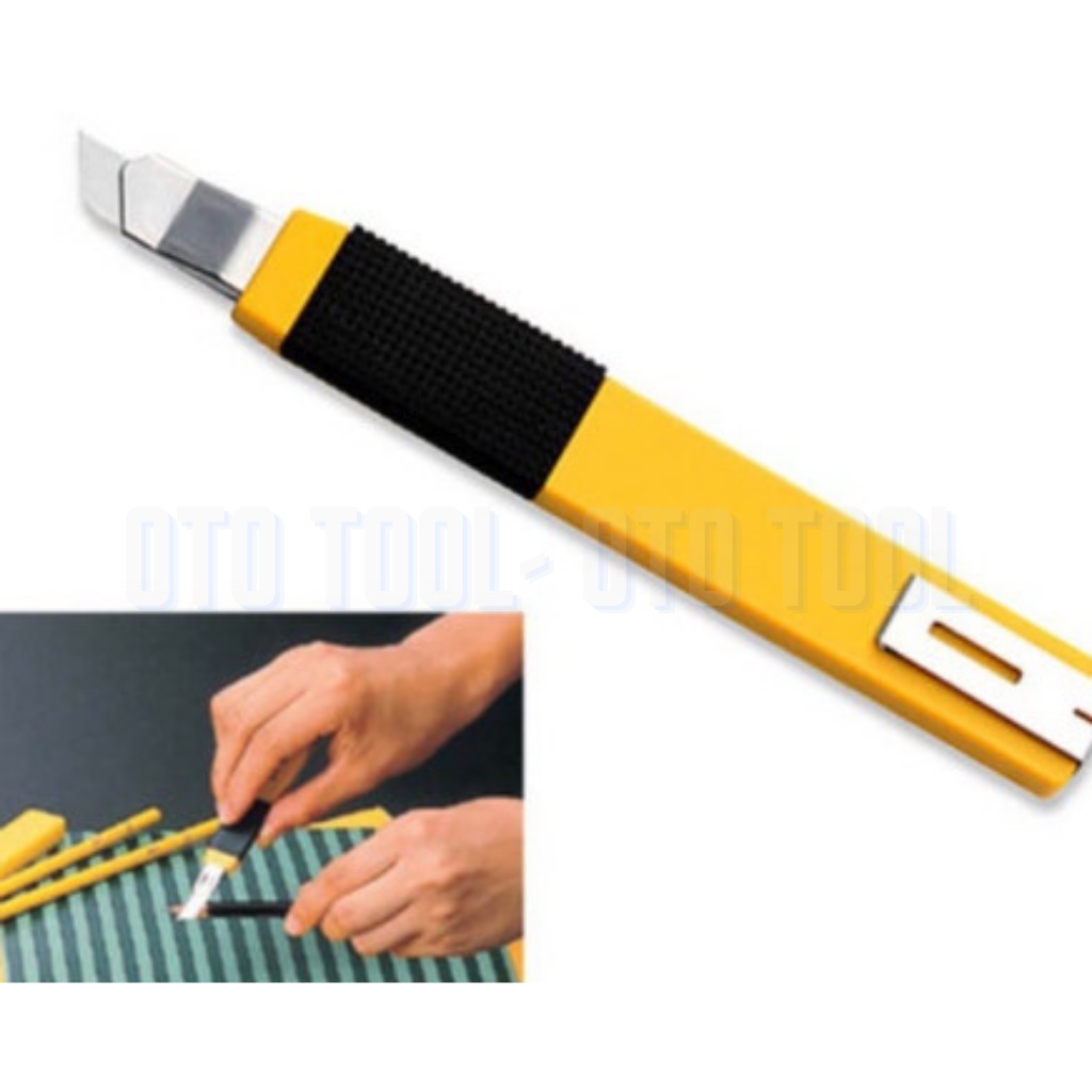Dao cắt Film Decal chuyên dụng sắc bén OLFA A-2 khoá tự động thân chống trượt OTO TOOL