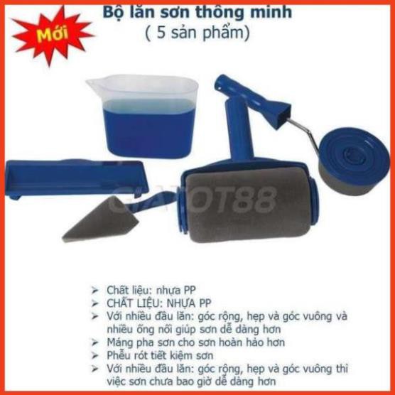 Bộ lăn sơn thông minh công nghệ mới. Con lăn sơn thông minh 5 món tiện lợi 206772