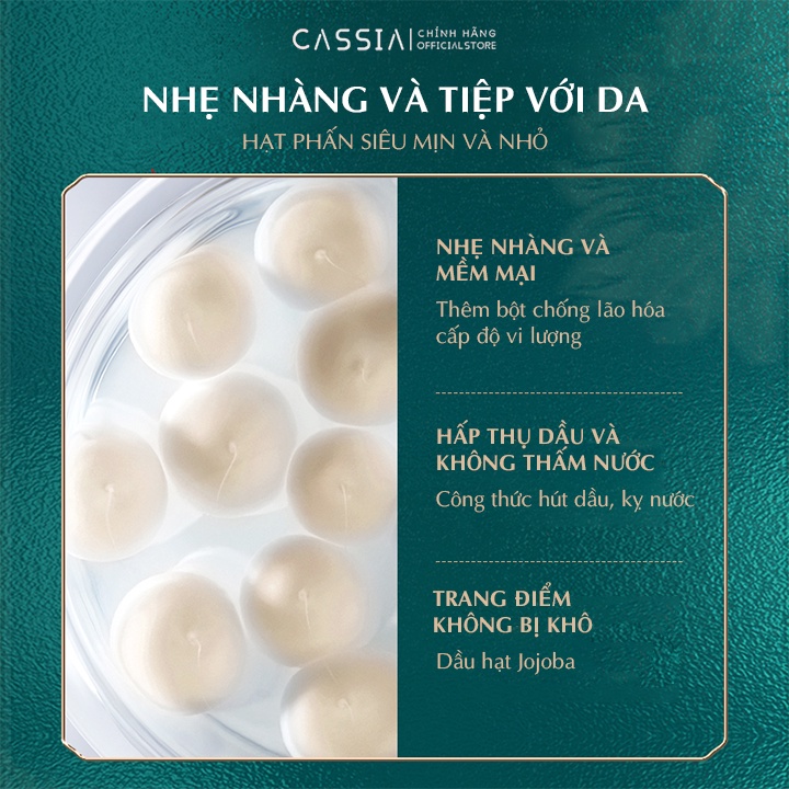 Phấn phủ kiềm dầu che phủ lỗ chân lông dạng bột, Phấn phủ nội địa trung HLOFF giữ lớp nền trang điểm lâu trôi mịn màng